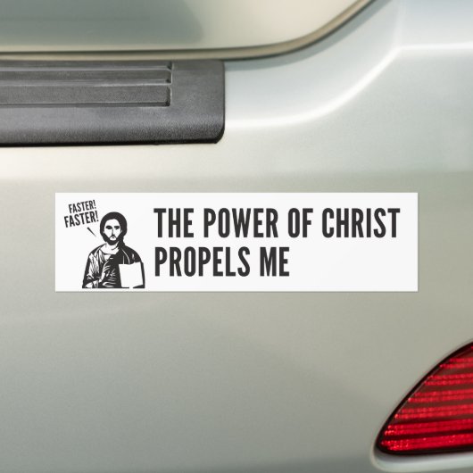 Der Power von Christus treibt mich an Autoaufkleber (Auf Auto)