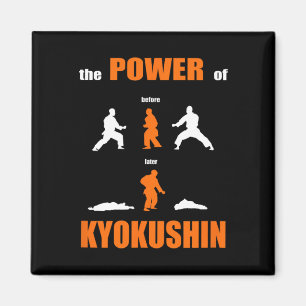 Der Power von Kyokushin Proud Karate Design für Ka Magnet