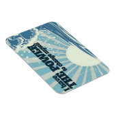 "Der Power zu ändern" Motivation Affirmation Flexi Magnet (Rechte Seite)