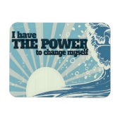 "Der Power zu ändern" Motivation Affirmation Flexi Magnet (Horizontal)