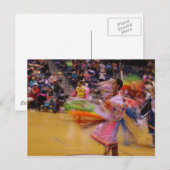 Der powWow-Feder-Tanz der Damen die Drehung Postkarte (Vorne/Hinten)