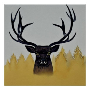 Der prächtige Monarch des Glens Poster