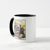 Der Prahler-Hund Tasse (Vorderseite Links)