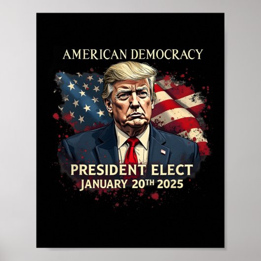 Der Präsident der amerikanischen Demokratie wählt  Poster (Vorne)