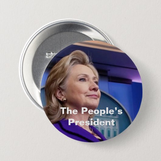 Der Präsident der Leute: Hillary 2016 Button (Vorne & Hinten)