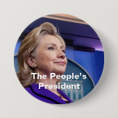 Der Präsident der Leute: Hillary 2016 Button (Vorderseite)
