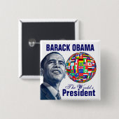 Der Präsident der Welt Button (Vorne & Hinten)