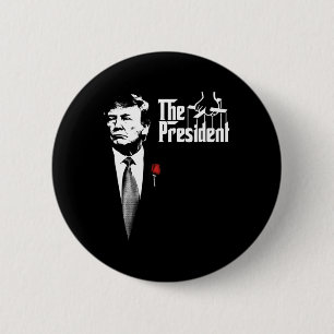 Der Präsident Donald Trump Filmplakat Trending M Button