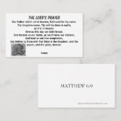 DER PRAYER DES HERRN MATTHEW 6:9 VISITENKARTE (Vorne/Hinten)