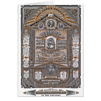 Der prayer des Lords Vintage Stich (ORANGE)