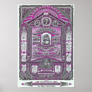 Der prayer des Lords Vintage Stich (Rosa) Poster