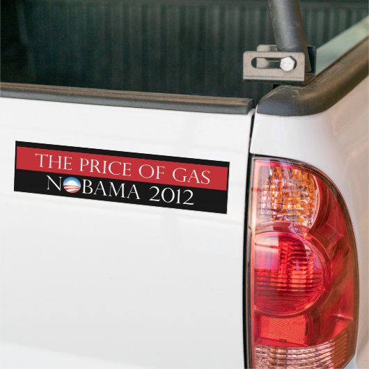 Der Preis des Gases Nobama 2012 Autoaufkleber (Auf Lkw)