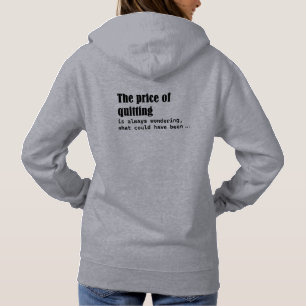 Der Preis eines Ausscheidens fragt sich immer Hoodie