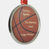 Der Preis Team Spirit_Basketball texture_Hoops Ornament Aus Metall (Rechts)
