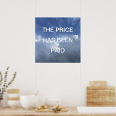 Der Preis wurde entrichtet inspirierend Christlich Poster (Küche)