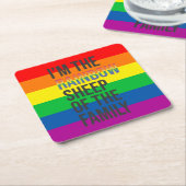 Der Pride Rainbow-LGBTQ Rechteckiger Pappuntersetzer (angewinkelt)