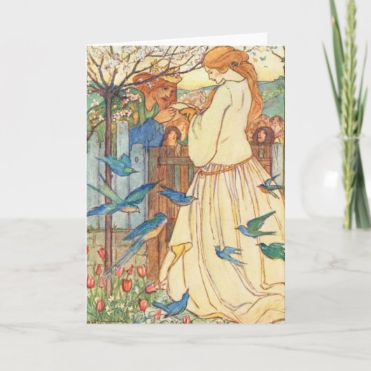 Der Prinz begrüßt seine Prinzessin als Grußkarte Karte (Vorderseite)