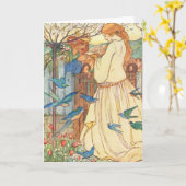 Der Prinz begrüßt seine Prinzessin als Grußkarte Karte (Gelbe Blume)