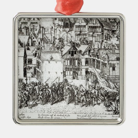 Der Prinz der Orange Silbernes Ornament (Vorne)