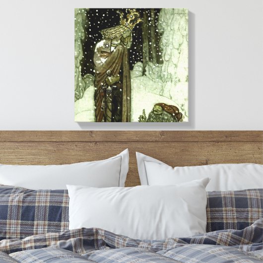 "Der Prinz und das Tomten" von John Bauer Leinwanddruck (Insitu (Schlafzimmer))