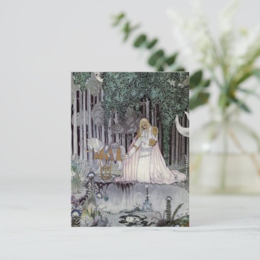 Der Prinz und der Pool Postkarte (Stehend Vorderseite)