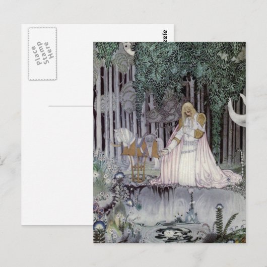 Der Prinz und der Pool Postkarte (Vorne/Hinten)