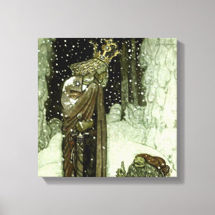 „Der Prinz und der Tomten“ von John Bauer Leinwanddruck