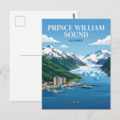 Der Prinz-William-Sund USA Postkarte (Vorne/Hinten)