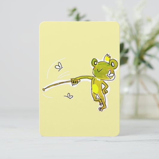 Der Prinzfrosch Dankeskarte (Stehend Vorderseite)