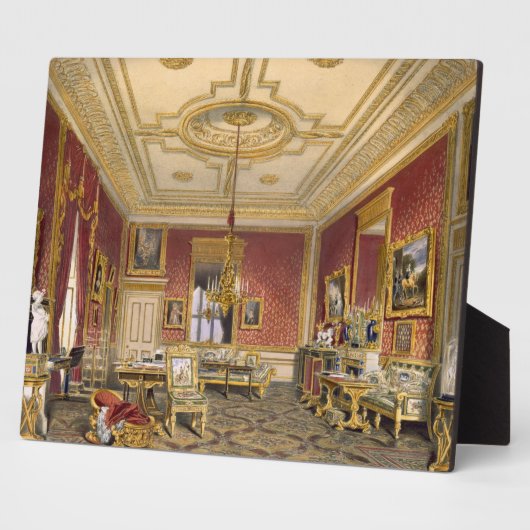 Der private Saal der Königin, das Schloss Windsor, Fotoplatte (Seite)