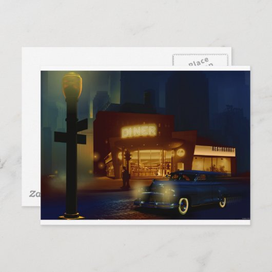 Der Problemassistent - 5 Uhr morgens. Postkarte (Vorne/Hinten)