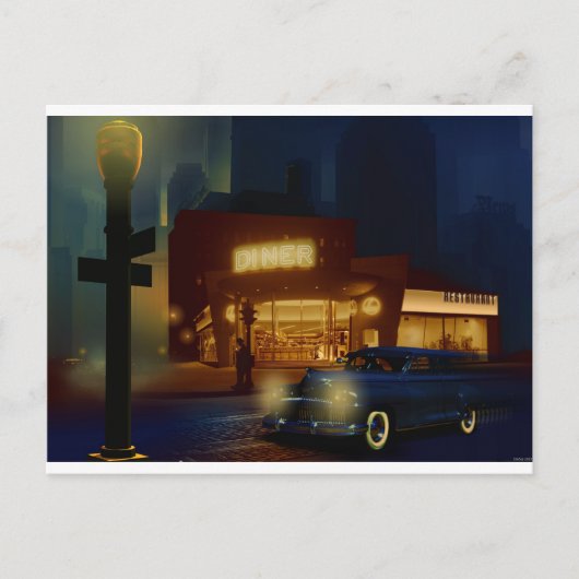 Der Problemassistent - 5 Uhr morgens. Postkarte (Vorderseite)