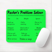 Der Problemlöser des Pastors, geben Gott Ihr Mousepad (Mit Mouse)