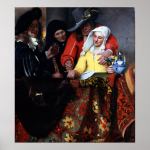 Der Procuress durch Johannes Vermeer Poster