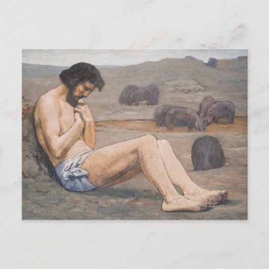 Der Prodigale Sohn, c. 1879 (Leinöl) Postkarte (Vorderseite)