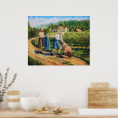 Der Prodigale Sohn, Vergebung, Weinberg, Landschaf Poster (Küche)