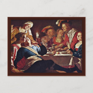 Der Prodigale Sohn von Honthorst Gerard Van Postkarte