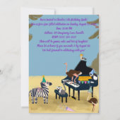 Der Prodigy-Lemur-KlavierGeburtstag Einladung (Rückseite)