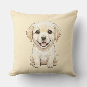 Der professionelle Bettler: Gelber Labrador Retrie Kissen