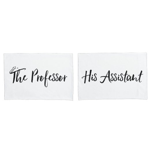 "Der Professor und sein Assistent" Kissenbezug (Vorderseite-Set)