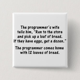 Der Programmierer und seine Ehefrau - an zweiter Button