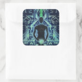 Der Prophet 2014 Quadratischer Aufkleber (Tasche)