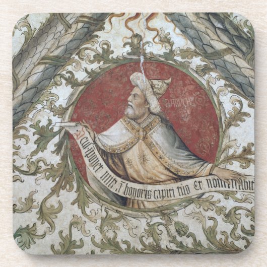 Der Prophet Baruch, vom Loggia d'Annunciazion Getränkeuntersetzer (Vorderseite)