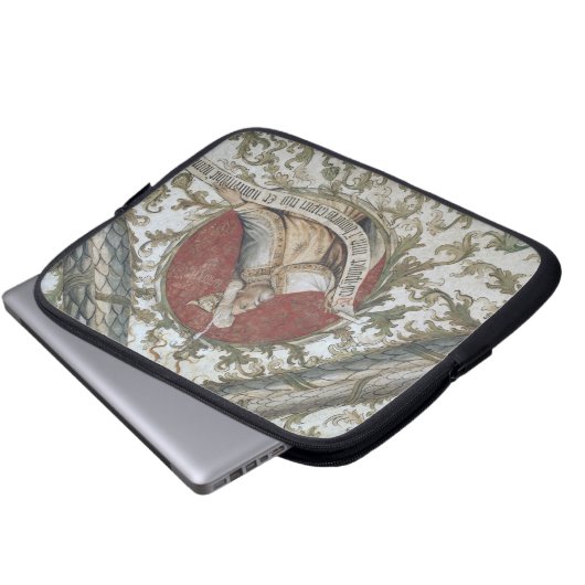 Der Prophet Baruch, vom Loggia d'Annunciazion Laptopschutzhülle (Vorne Knopf)