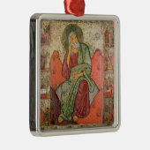 Der Prophet Elija, Pskov-Schule (Platte) Ornament Aus Metall (Rechts)