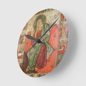 Der Prophet Elija, Pskov-Schule (Platte) Runde Wanduhr (Winkel)