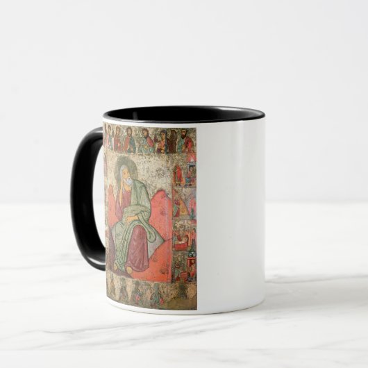 Der Prophet Elija, Pskov-Schule (Platte) Tasse (Vorderseite Links)