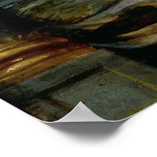 Der Prophet Elija und der Engel Poster (Ecke)