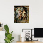 Der Prophet Elija und der Engel Poster (Heimbüro)