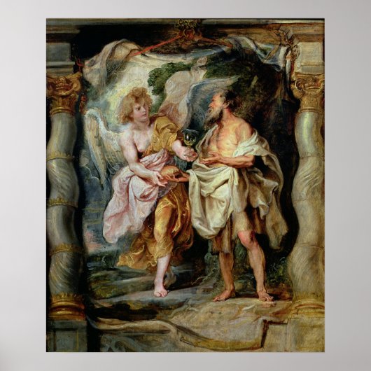 Der Prophet Elija und der Engel Poster (Vorne)